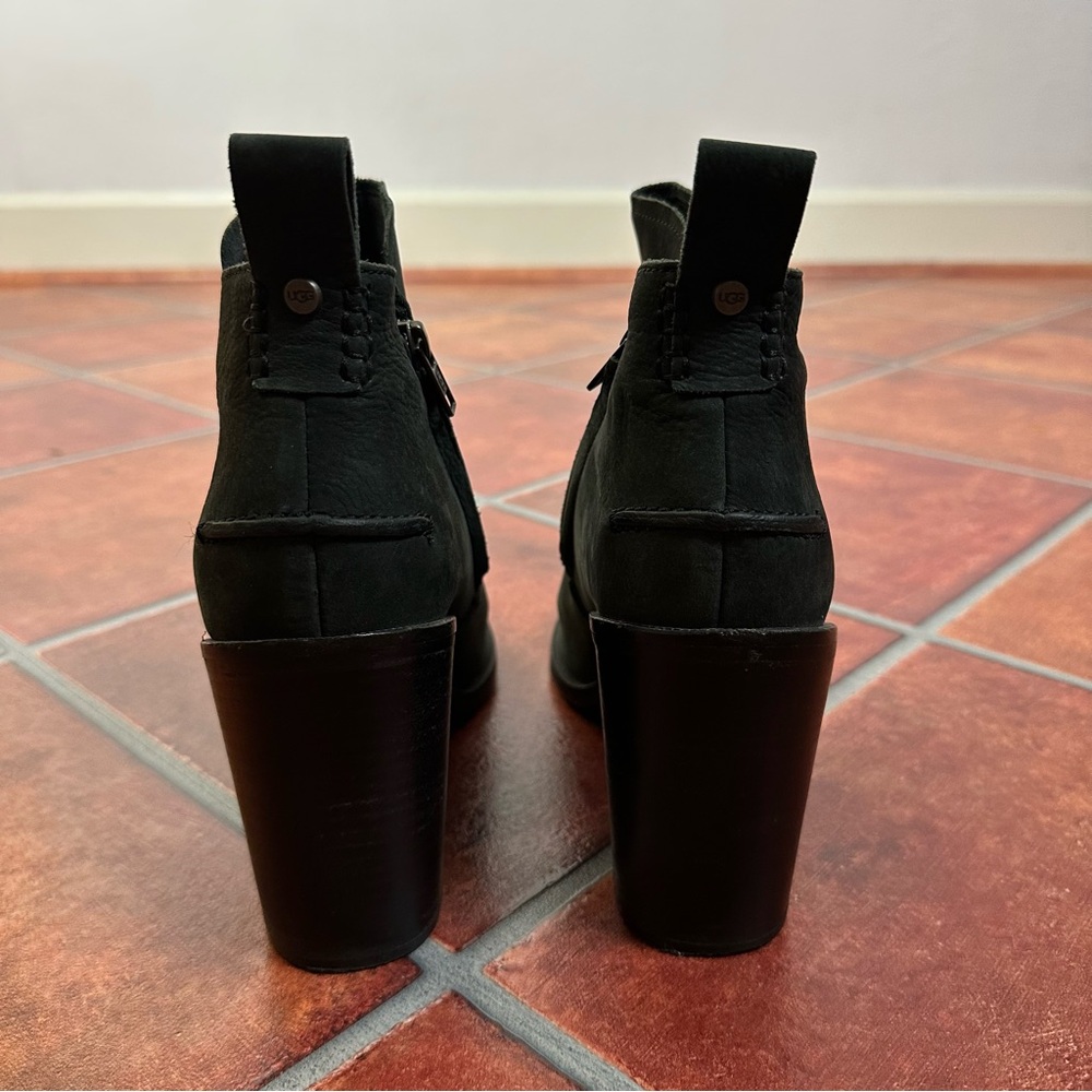 UGG Leather Ankle Boots in Black - Picture 8 of 10